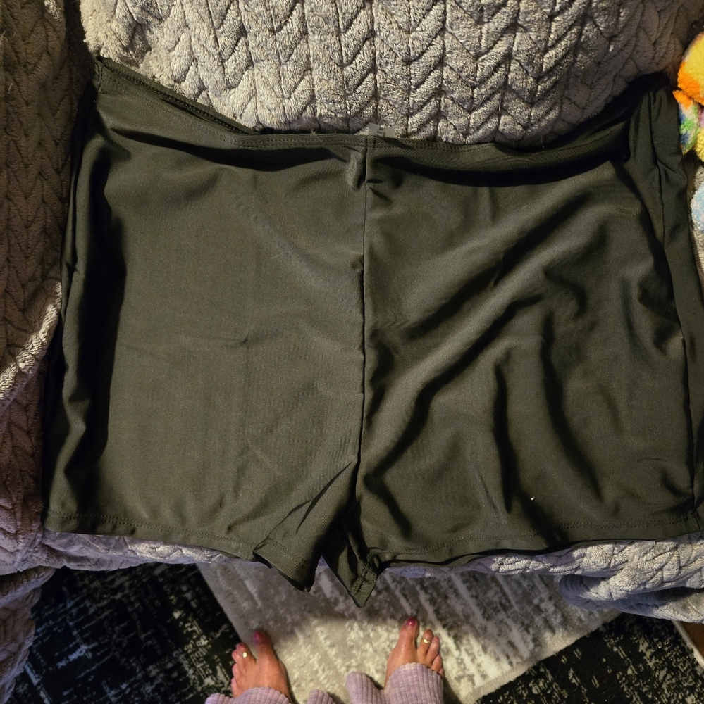 Black Swimsuit Shorts